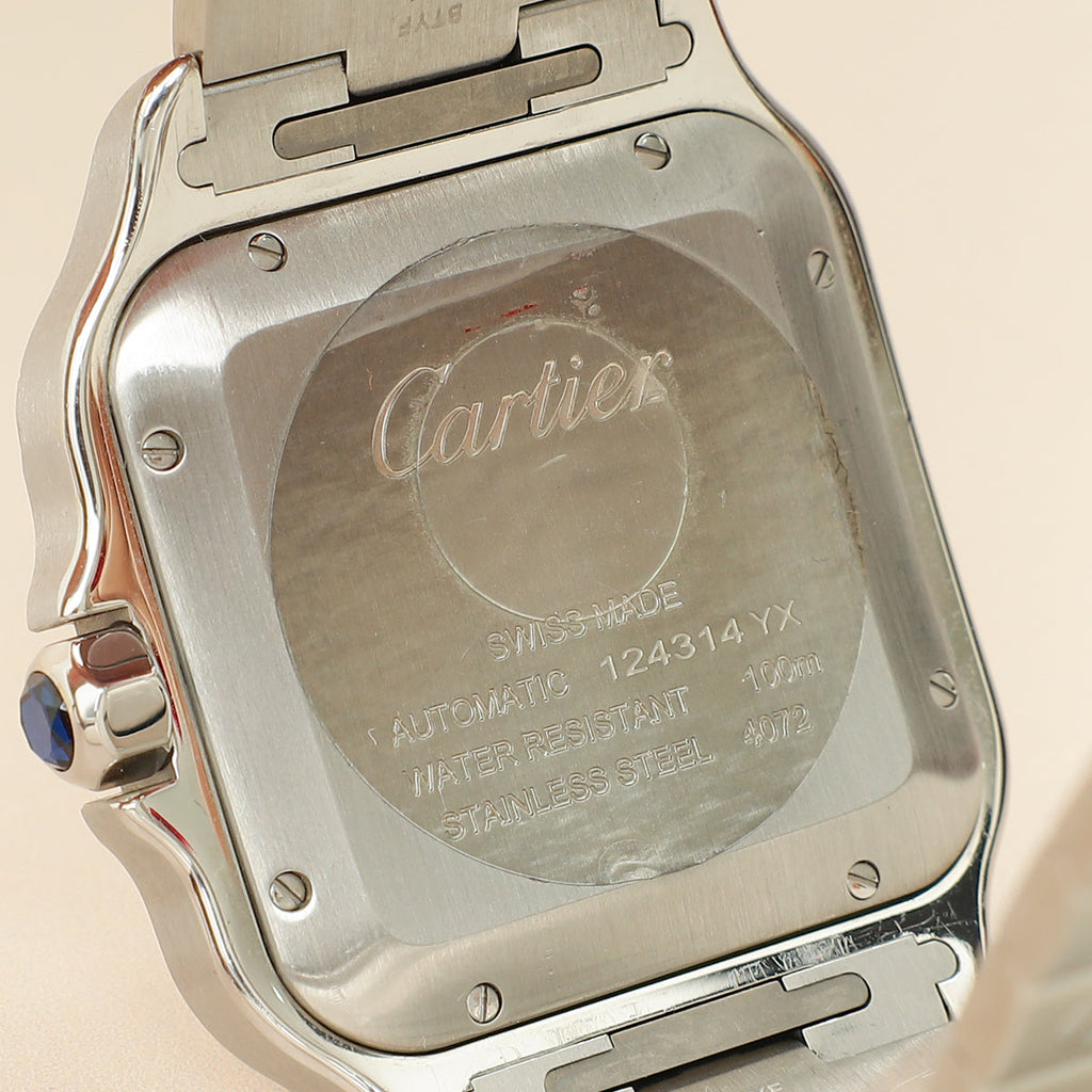 Cartier Stainless Steel Santos De Cartier Medium Model Automatic 35.1 mm Watch