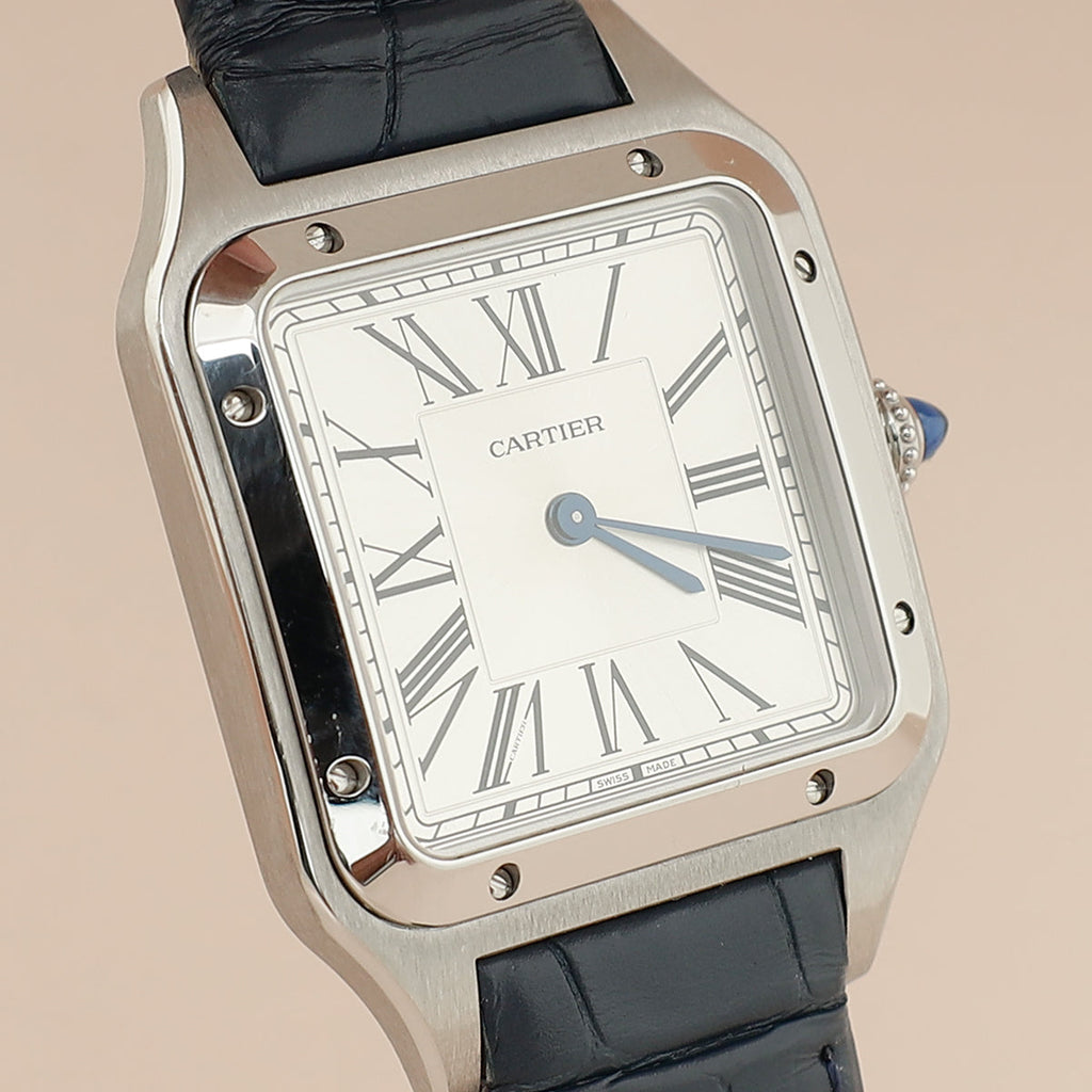 Cartier Stainless Steel Santos-Dumont Large Model Watch
