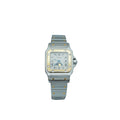 Cartier Steel Gold Santos Galbee Moon Phase 24mm Quartz Watch
