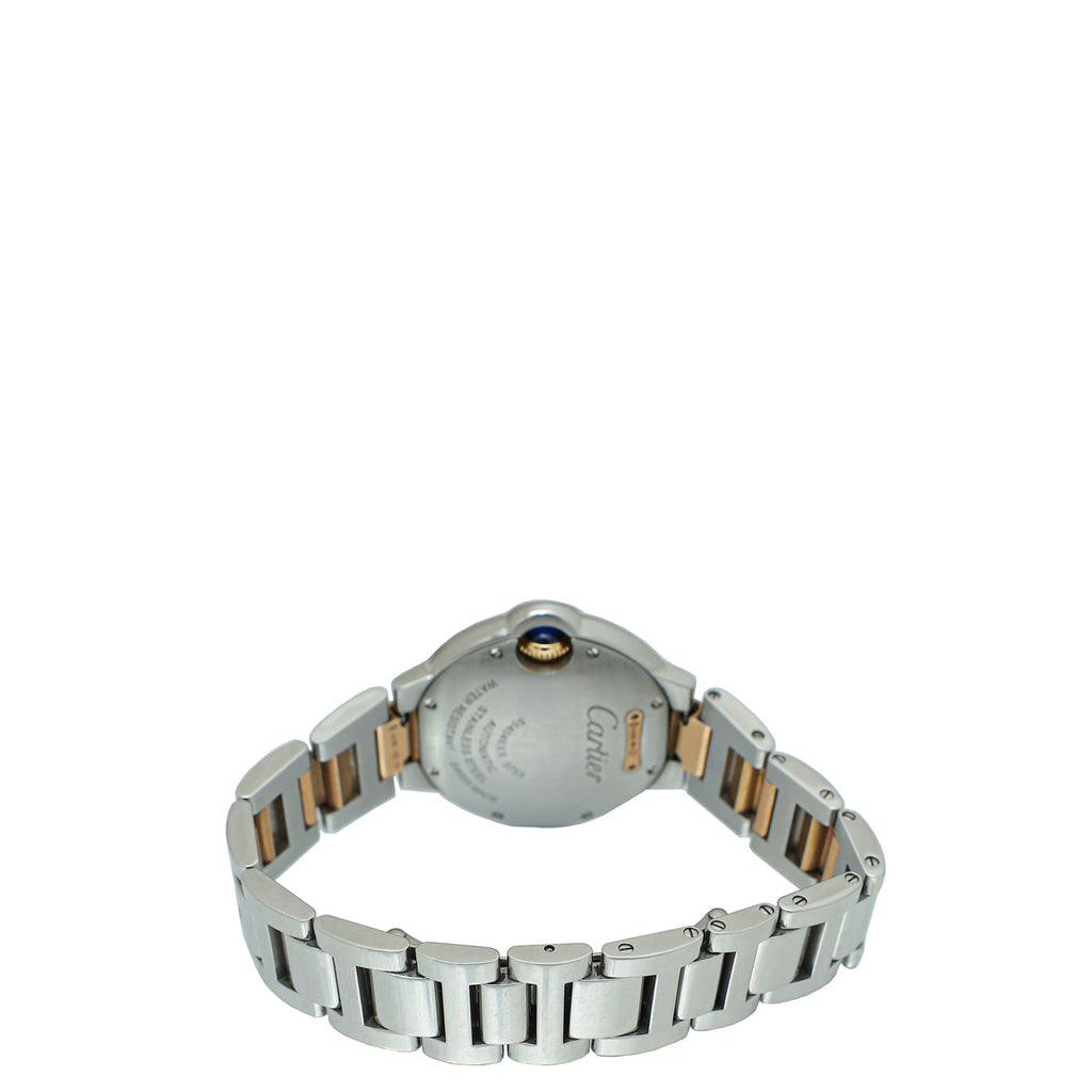 Cartier 18K Rose Gold ST.ST Diamond Ballon Bleu de Cartier 33mm Automatic Watch