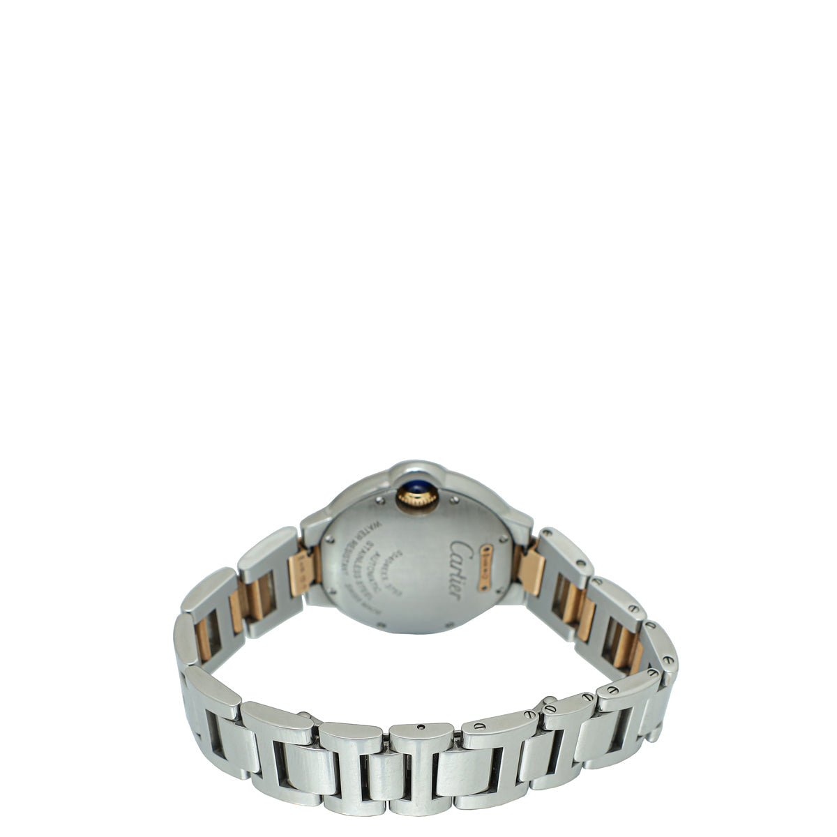 Cartier 18K Rose Gold ST.ST Diamond Ballon Bleu de Cartier 33mm Automatic Watch