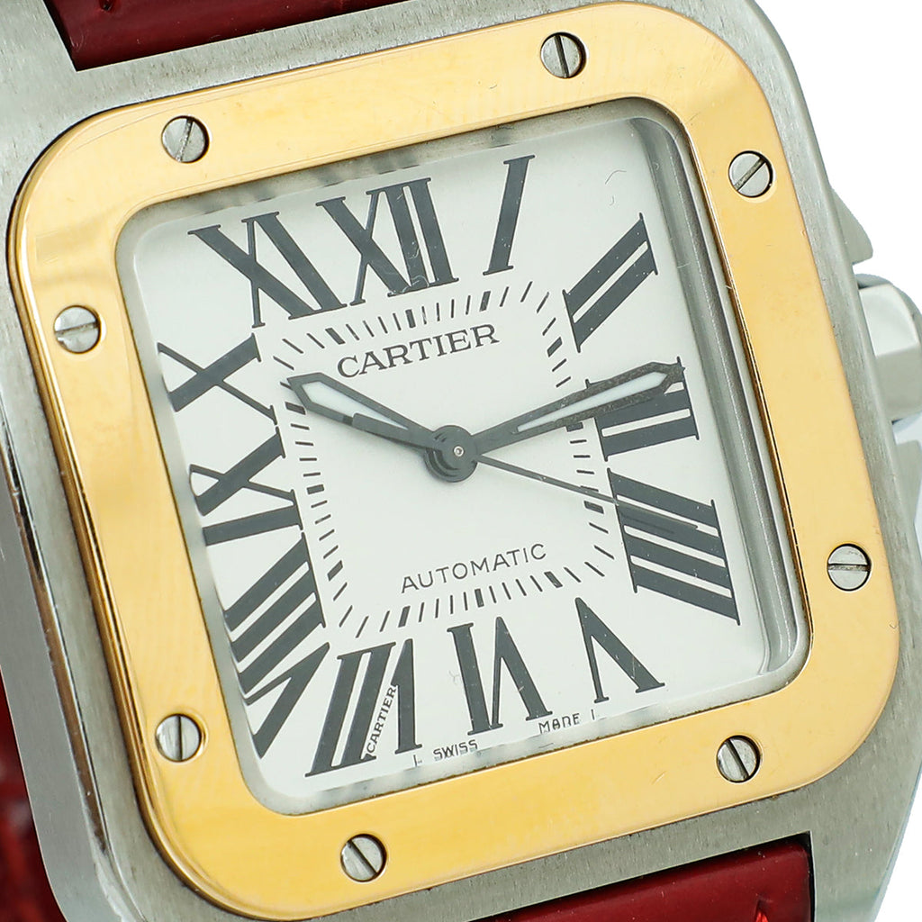 Cartier ST.ST Yellow Gold Santos 100 Automatic 38mm Watch