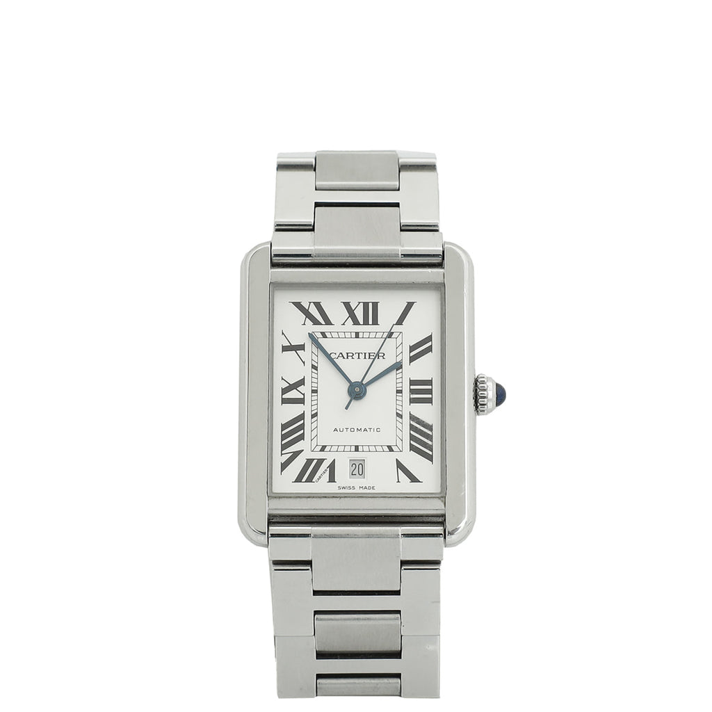 Cartier Stainless Steel Tank Solo XL Extra Large Model Automatic 41mm Watch