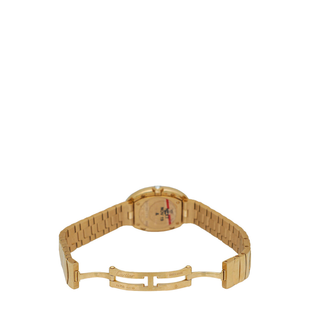 Cartier 18K Rose Gold Diamond Baignoire Small Model Watch