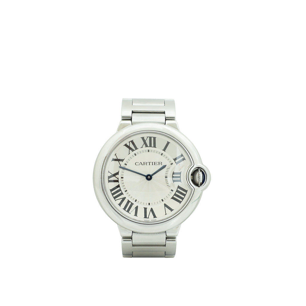 Cartier Stainless Steel Ballon Bleu Acier MM 36mm Quartz Movement Watch