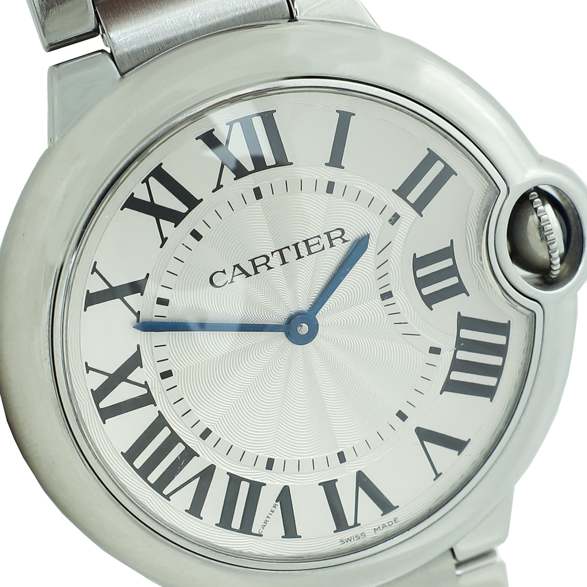 Cartier Stainless Steel Ballon Bleu Acier MM 36mm Quartz Movement Watch