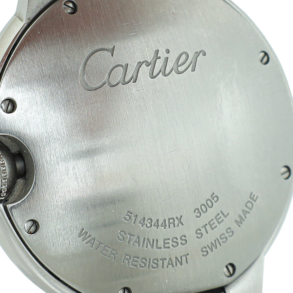 Cartier Stainless Steel Ballon Bleu Acier MM 36mm Quartz Movement Watch