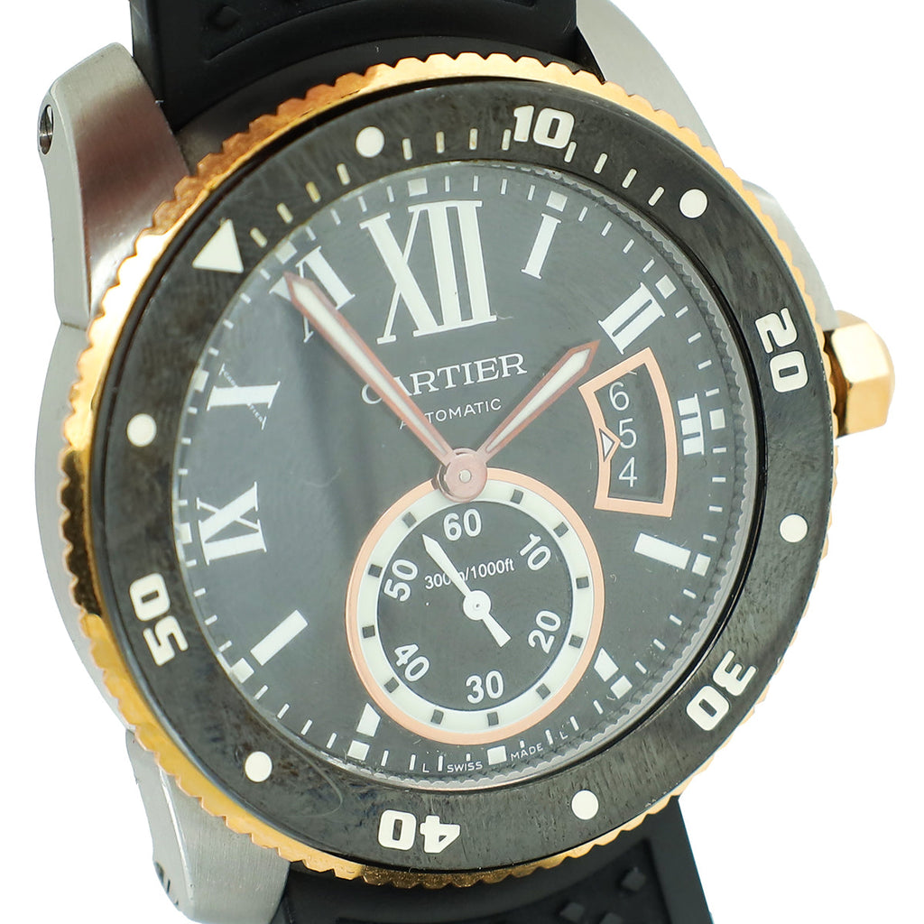 Cartier ST.ST 18K Rose Gold Calibre de Cartier Diver's 42mm Automatic Watch
