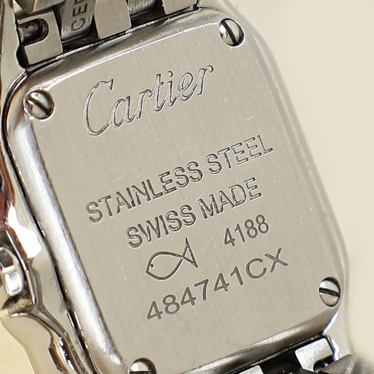 Cartier Stainless Steel Panthere De Cartier Mini Model Quartz Movement Watch