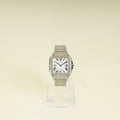 Cartier Stainless Steel Santos De Cartier Medium Model Automatic Movement Watch
