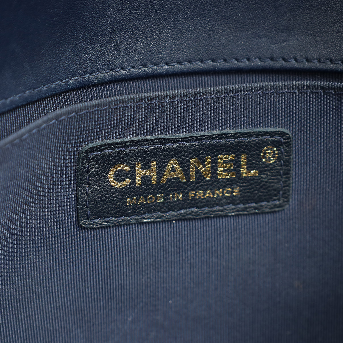 Chanel Navy Blue Le Boy Medium Flap Bag