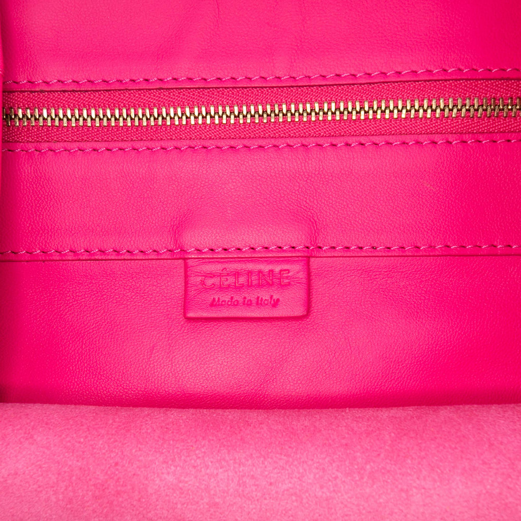 Celine Bicolor Leather Vertical Cabas Tote