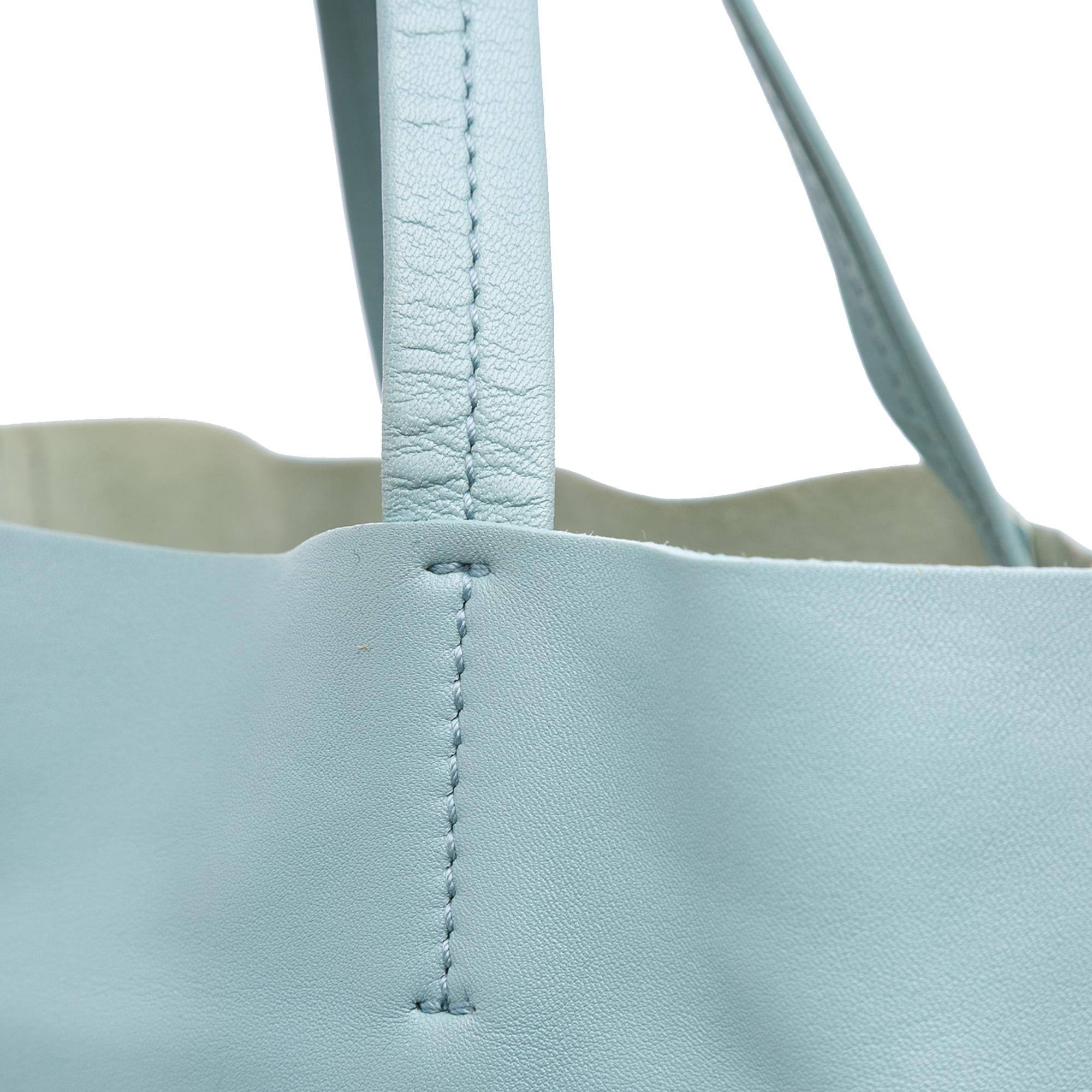 Celine Bicolor Leather Vertical Cabas Tote