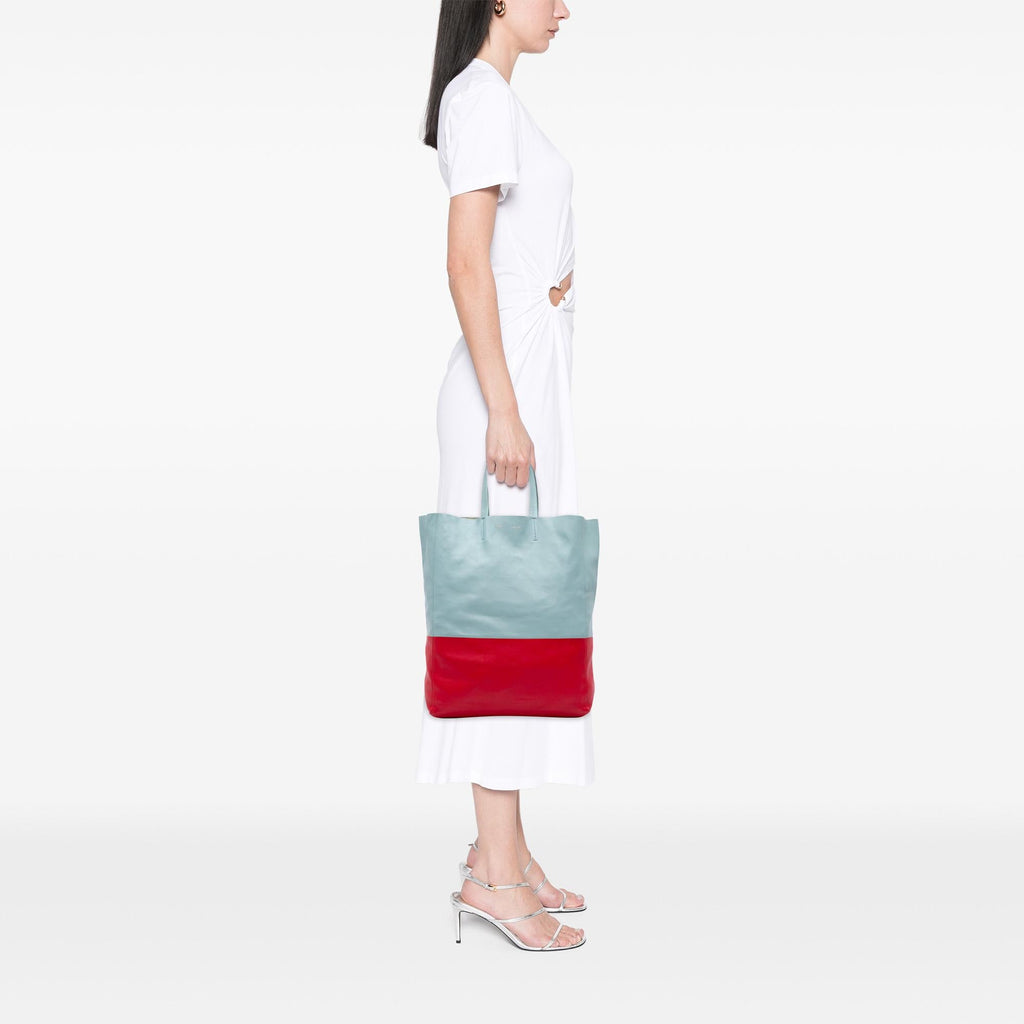 Celine Bicolor Leather Vertical Cabas Tote