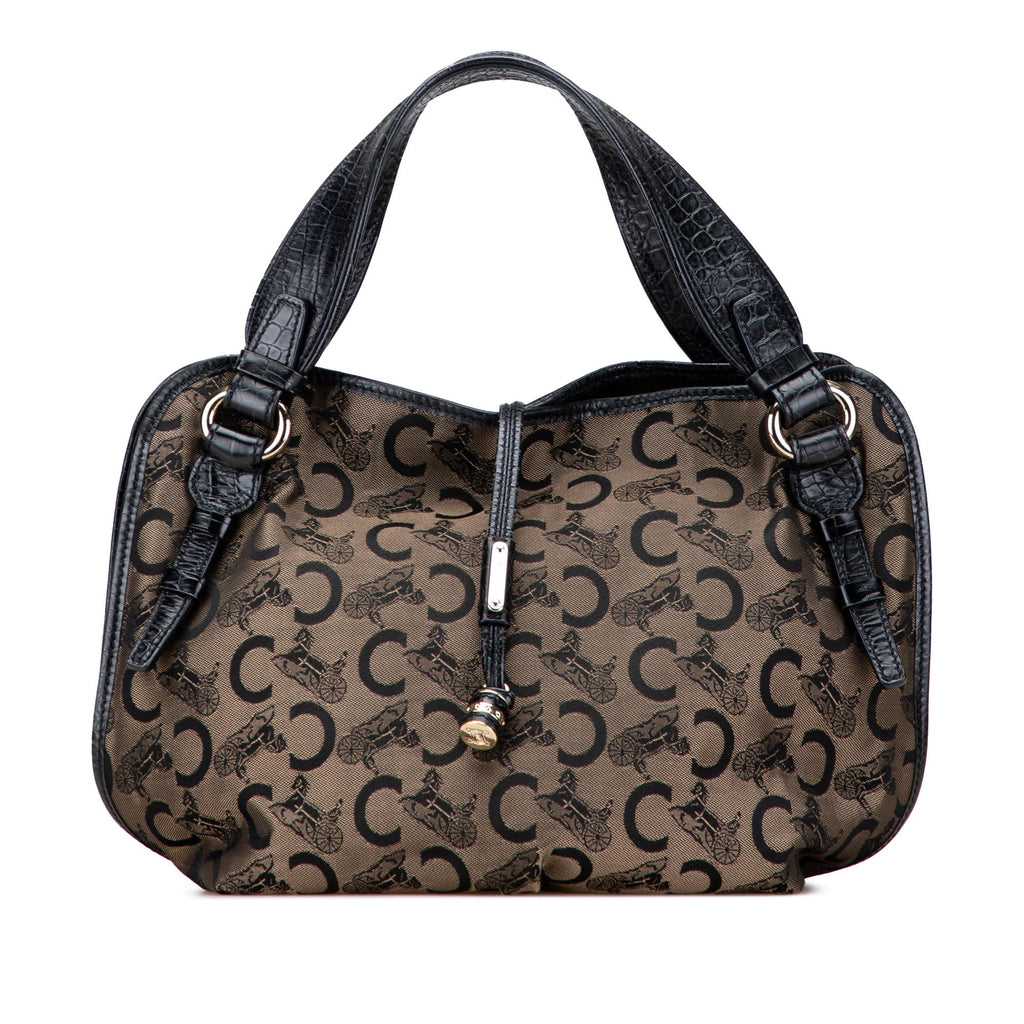 Celine C Carriage Canvas Bittersweet Hobo
