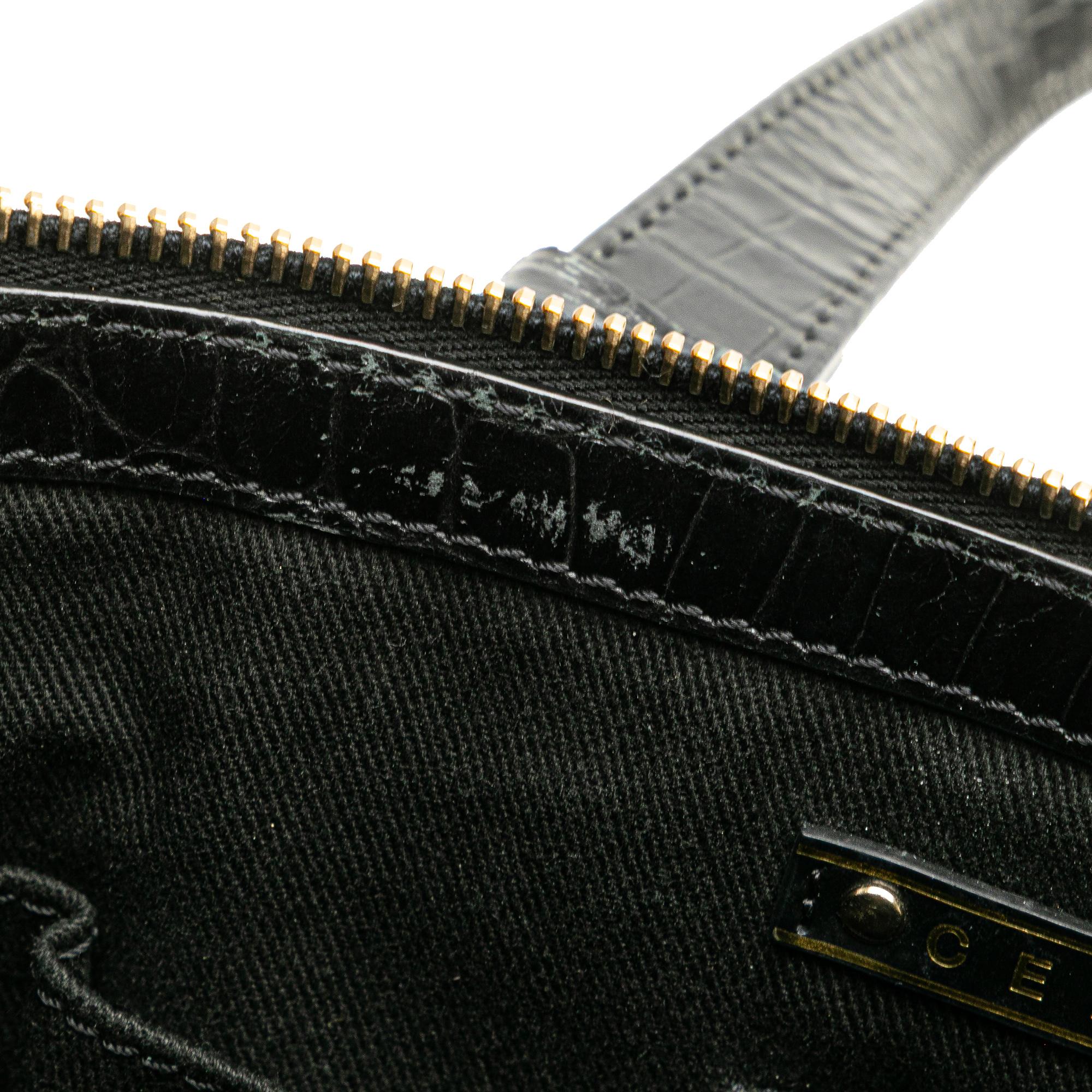 Celine C Carriage Canvas Satchel