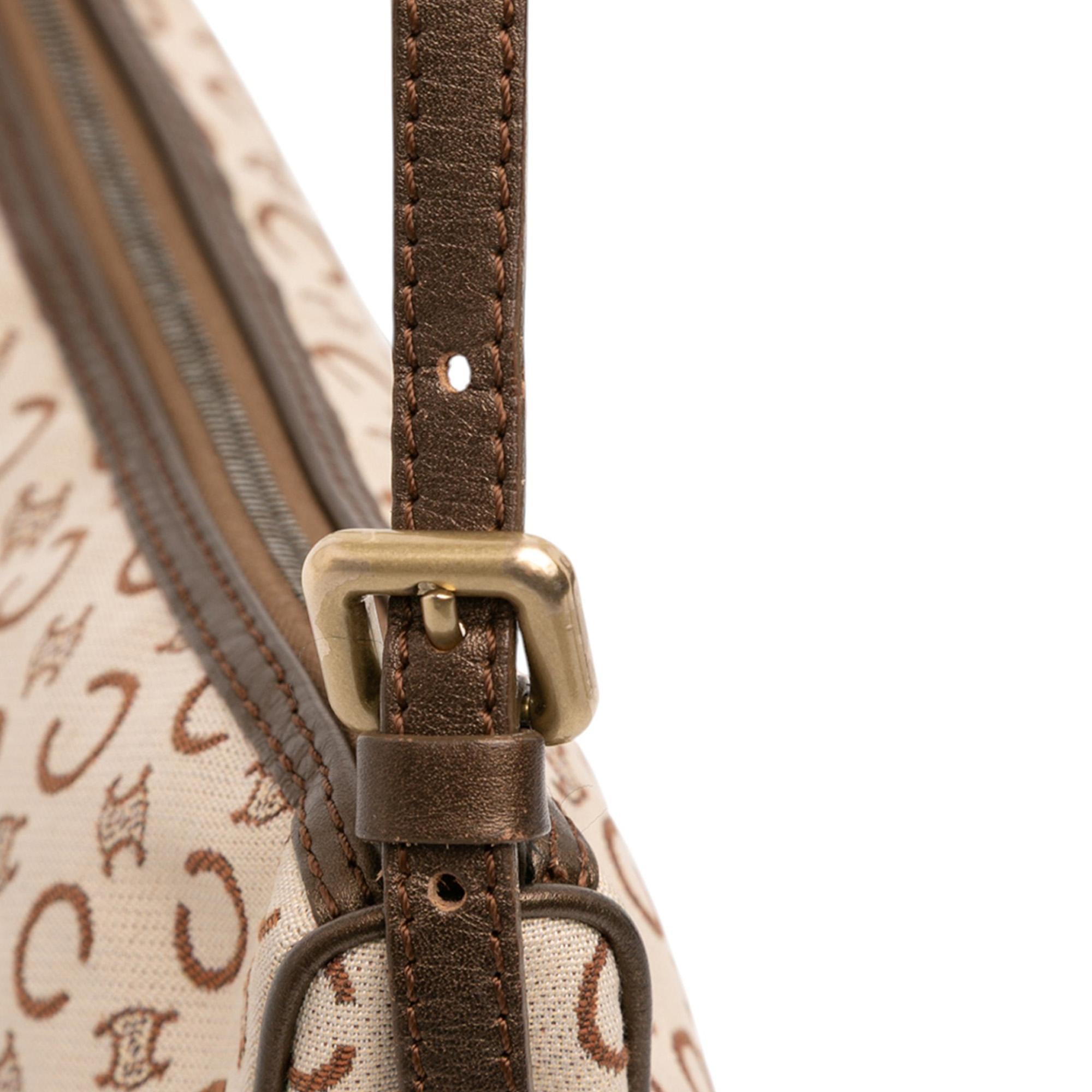 Celine C Macadam Canvas Shoulder Bag