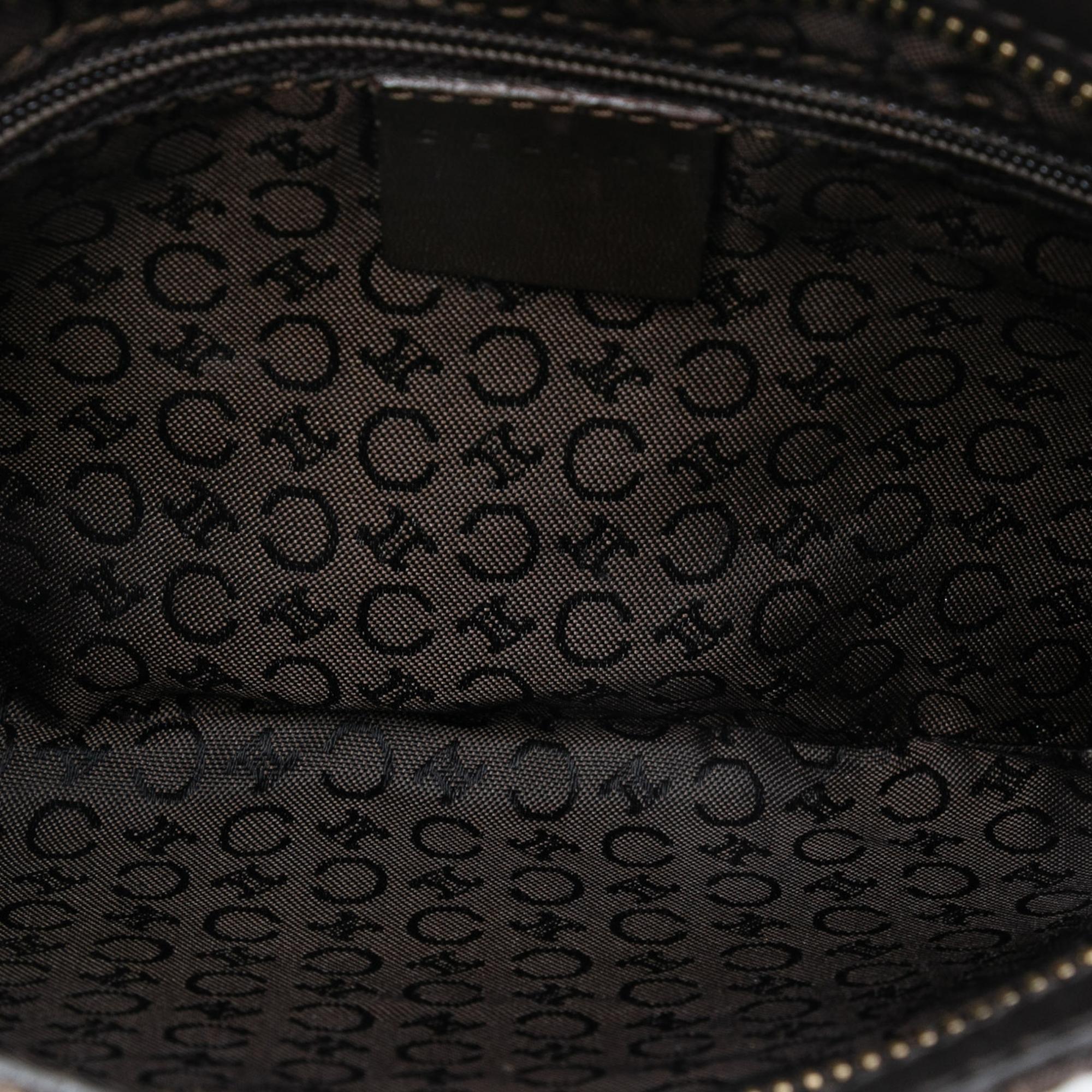 Celine C Macadam Canvas Shoulder Bag