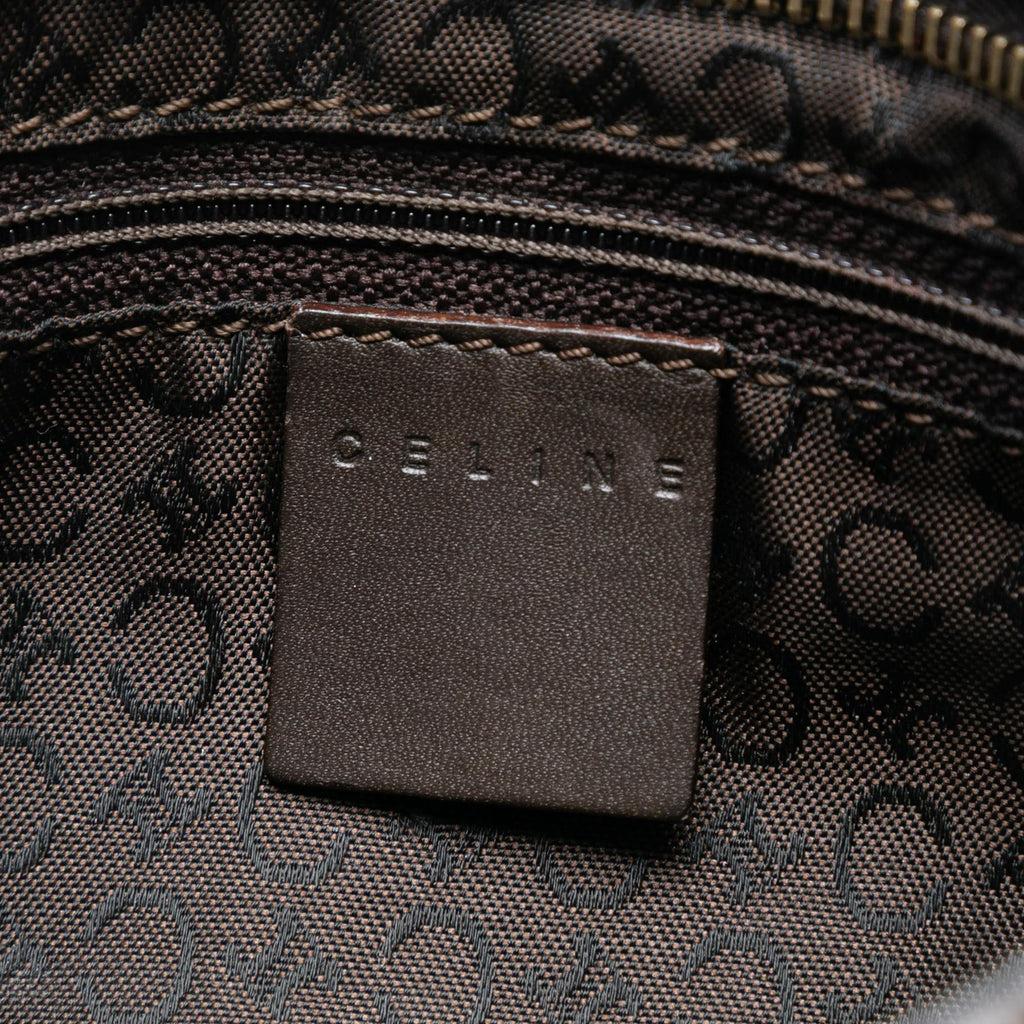 Celine C Macadam Canvas Shoulder Bag