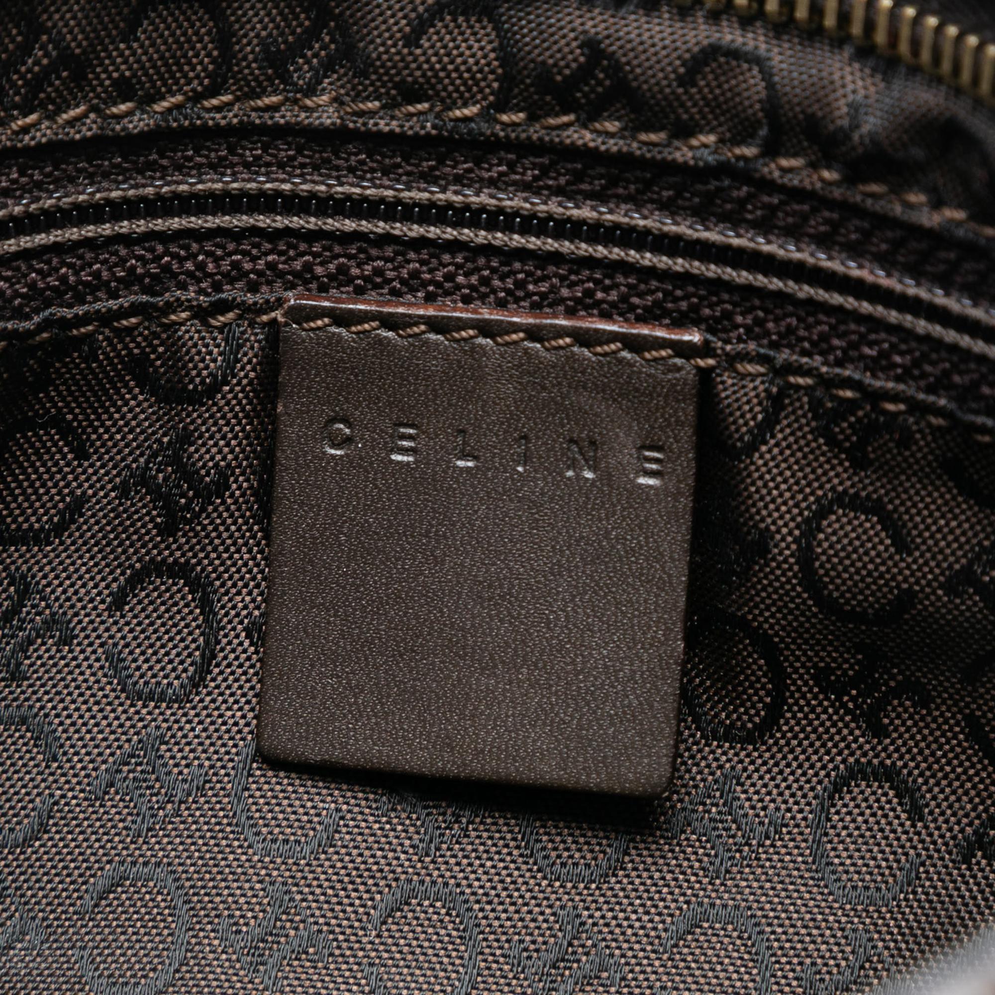Celine C Macadam Canvas Shoulder Bag