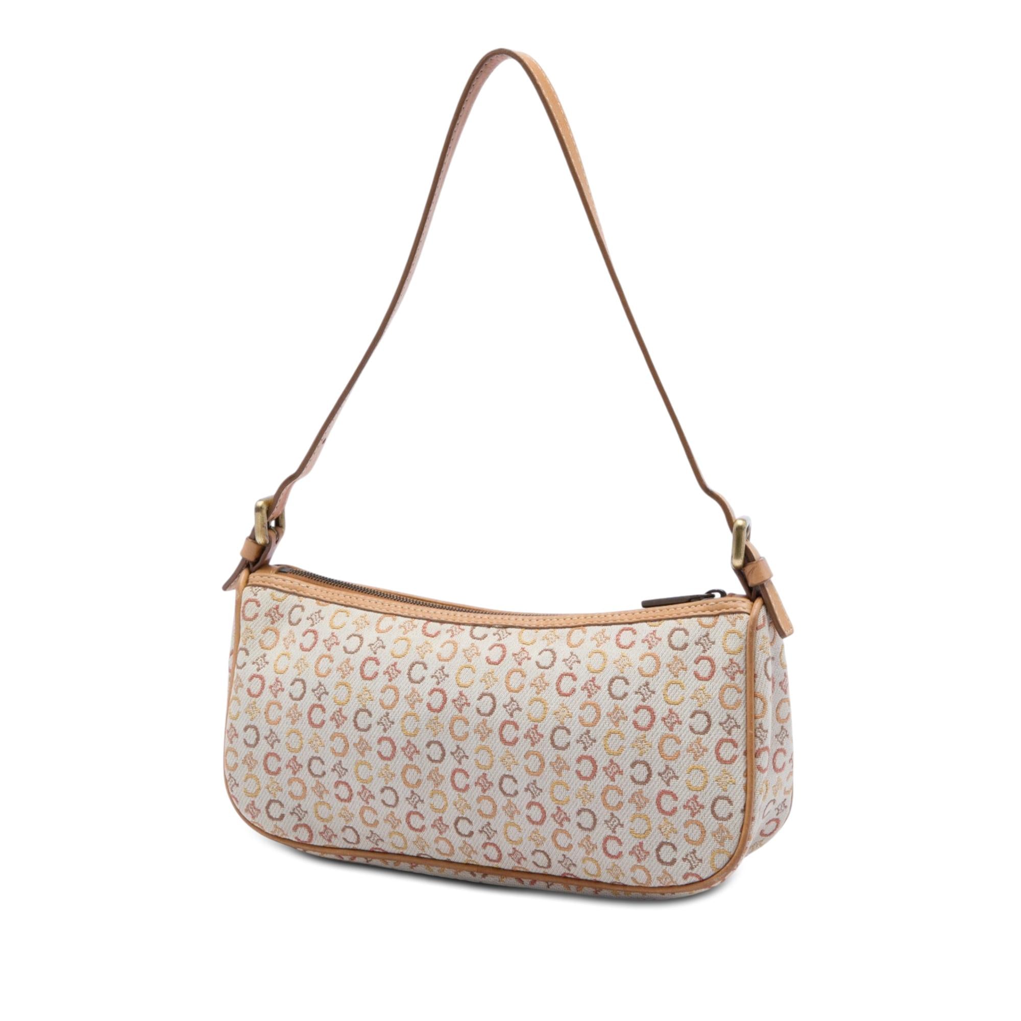 Celine C Macadam Canvas Shoulder Bag