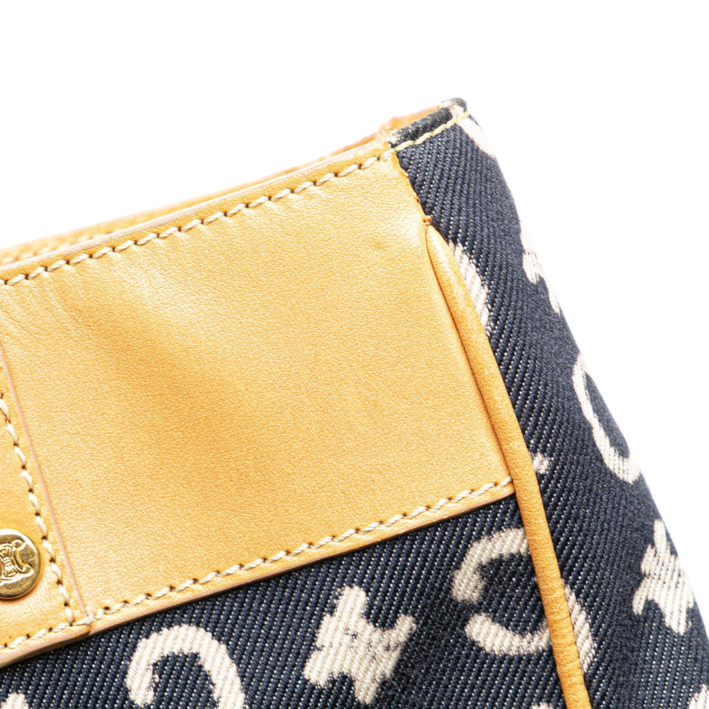 Celine C Macadam Denim Handbag
