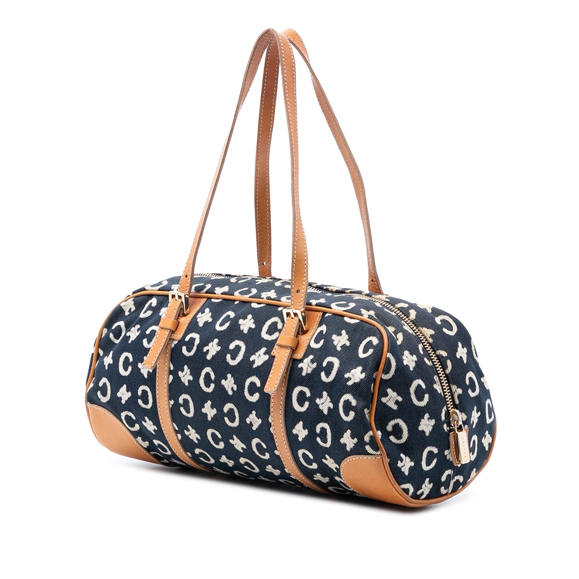 Celine C Macadam Denim Shoulder Bag