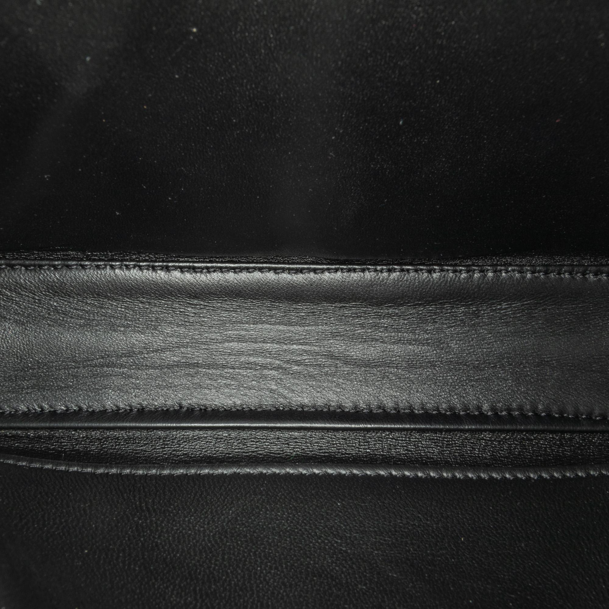 Celine Calfskin Cuir Triomphe Chain Shoulder Bag (SHG-7mujIg)