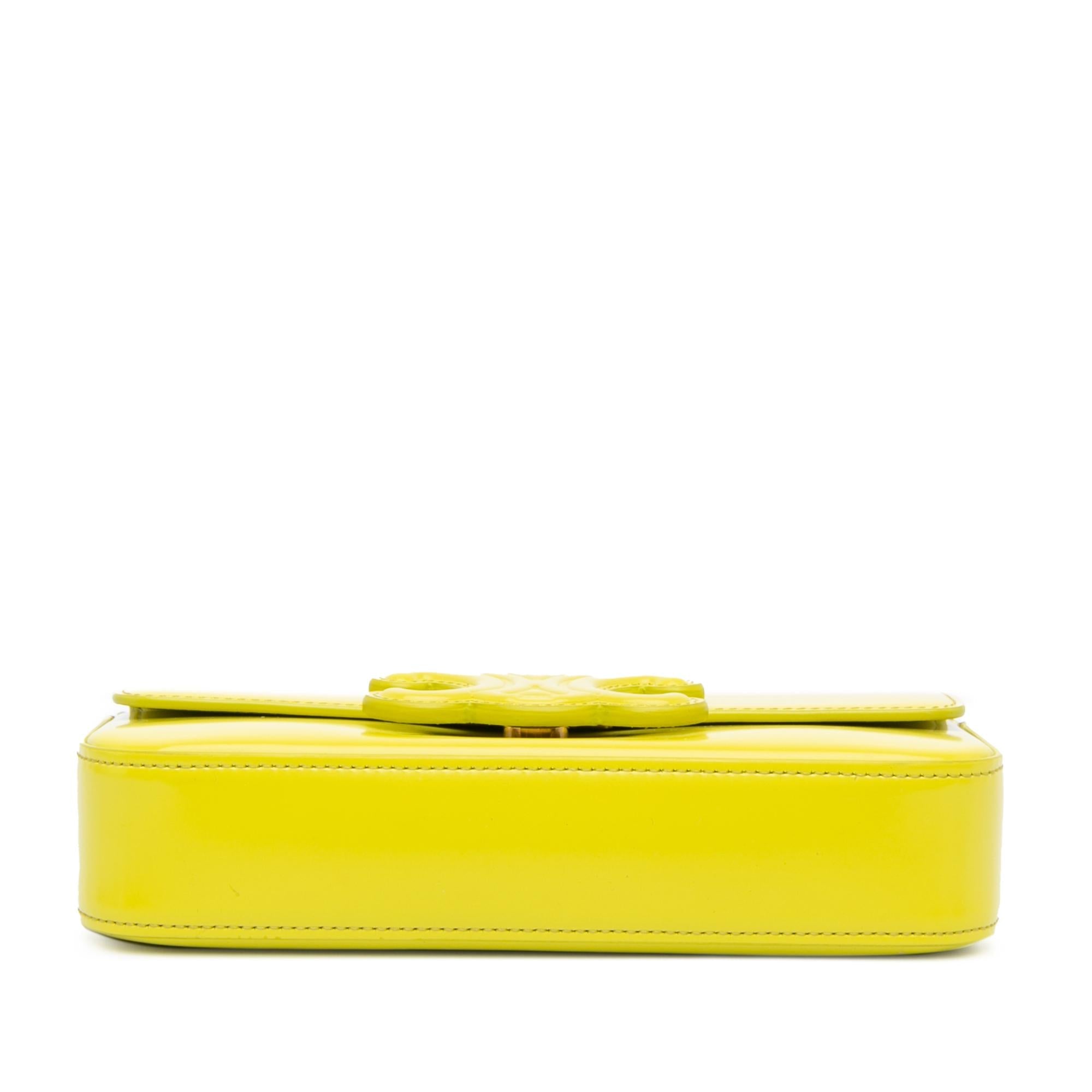 Celine Calfskin Cuir Triomphe Chain Shoulder Bag