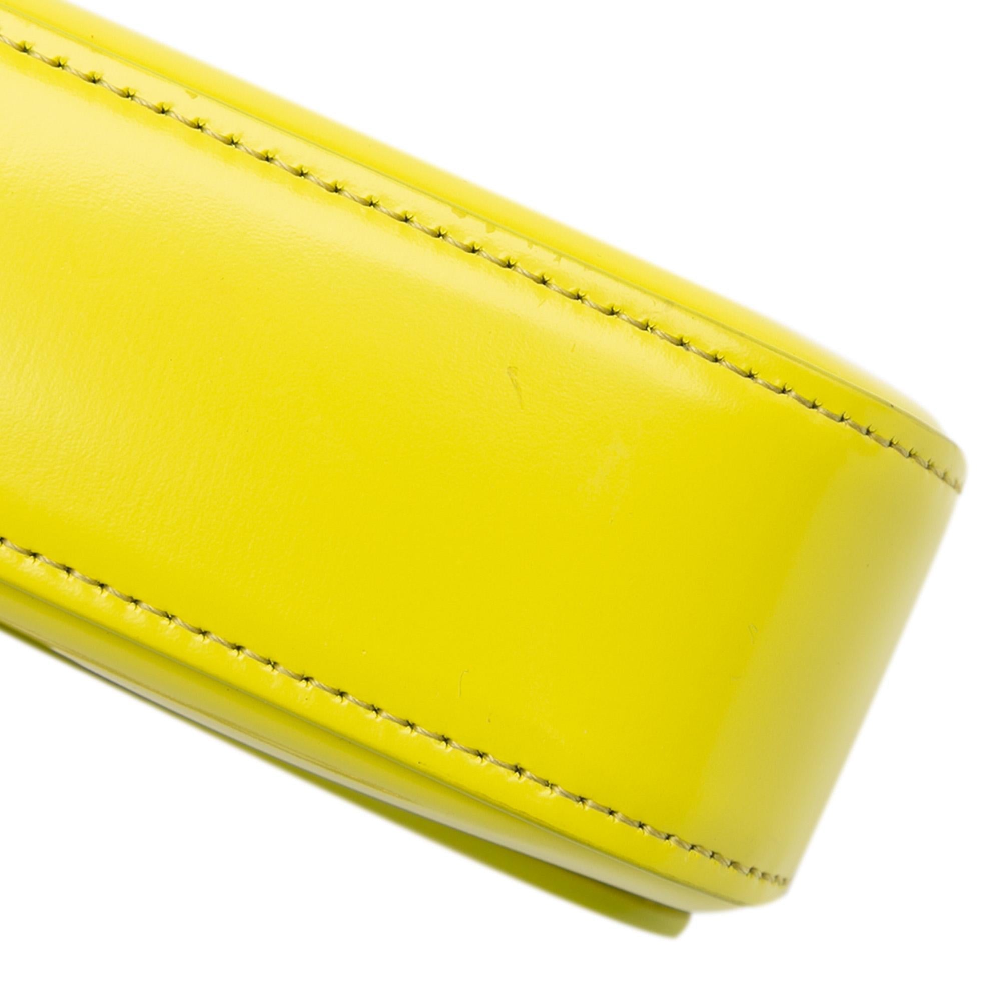 Celine Calfskin Cuir Triomphe Chain Shoulder Bag