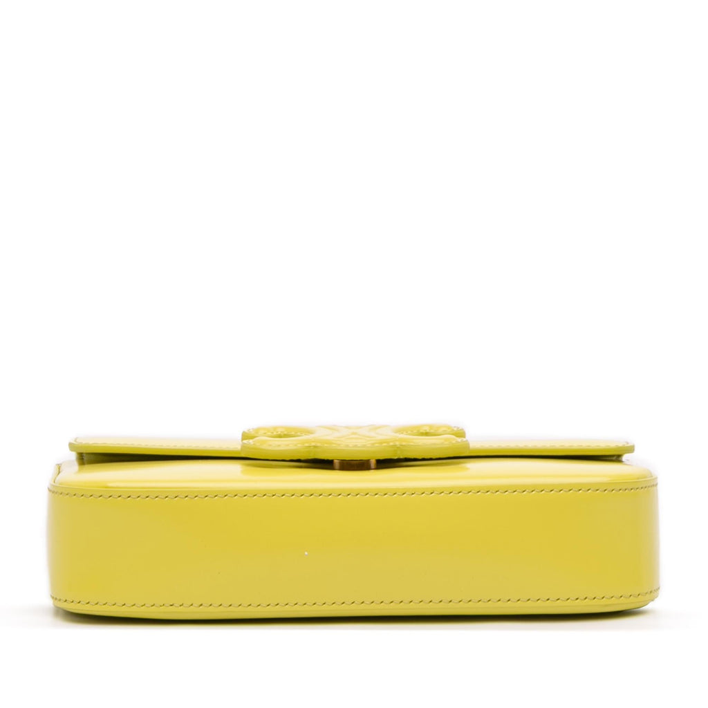 Celine Calfskin Cuir Triomphe Chain Shoulder Bag