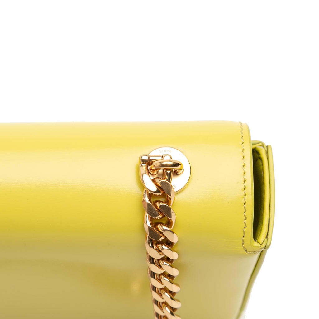 Celine Calfskin Cuir Triomphe Chain Shoulder Bag