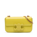 Celine Calfskin Cuir Triomphe Chain Shoulder Bag