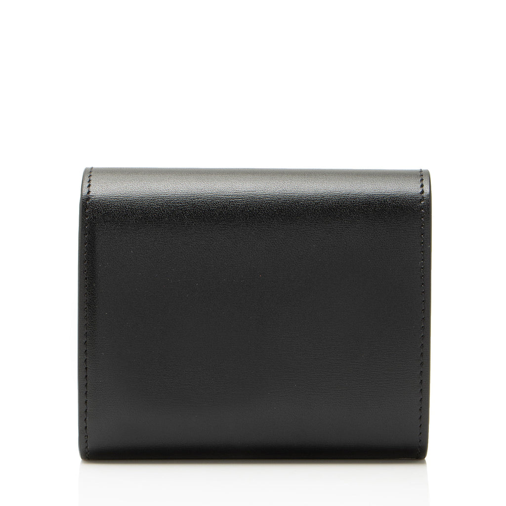 Celine Calfskin Triomphe Small Flap Wallet