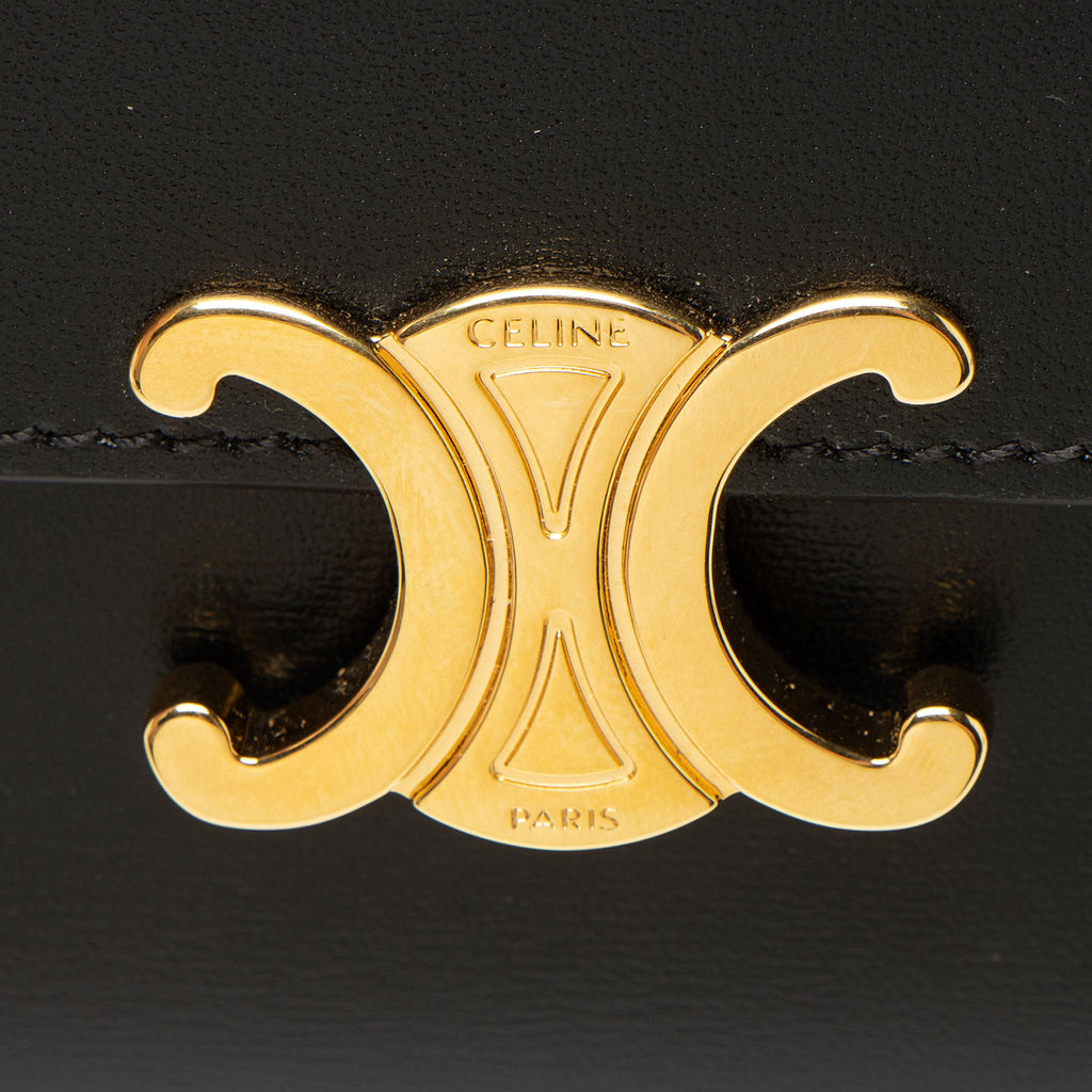 Celine Calfskin Triomphe Small Flap Wallet