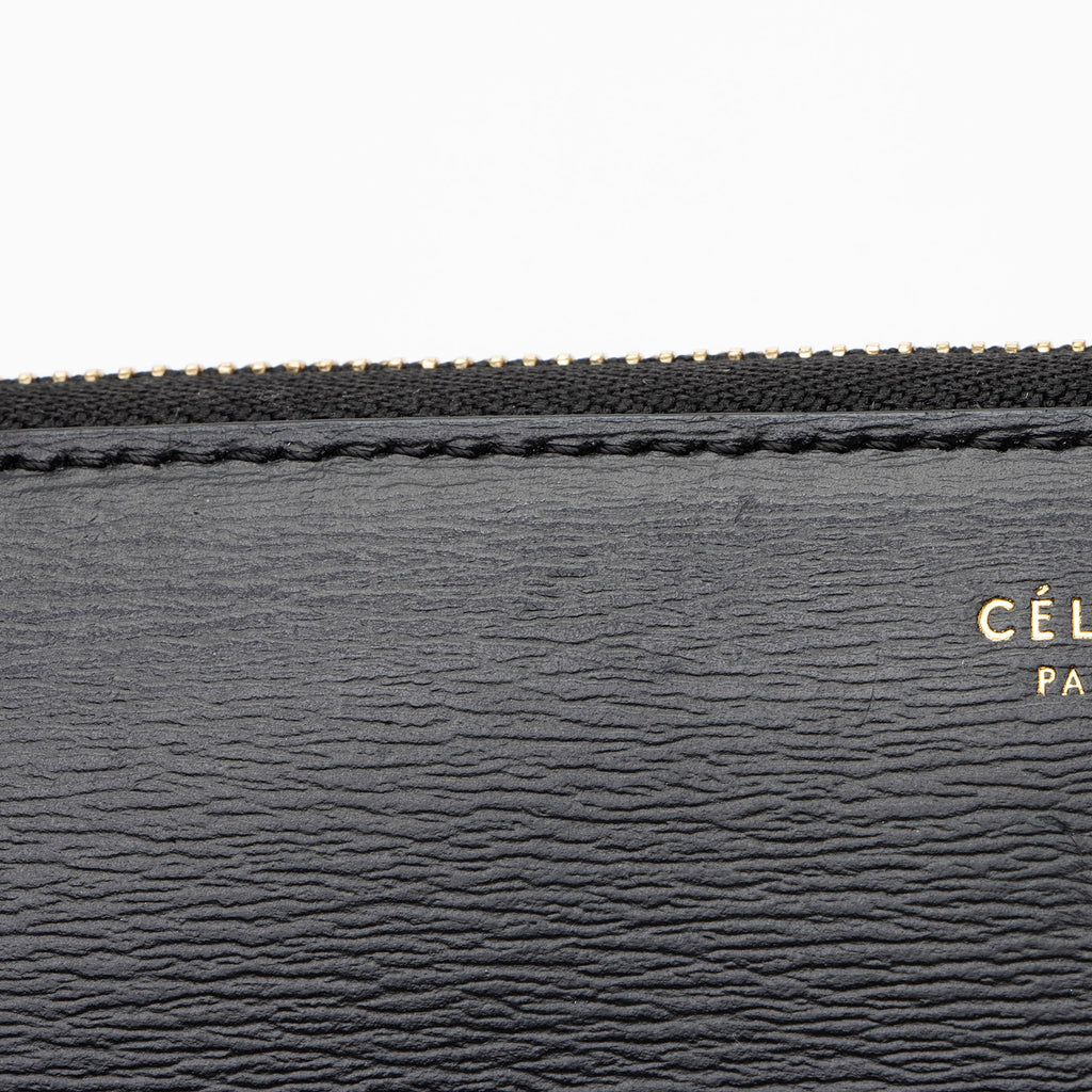 Celine Calfskin Zip Wallet