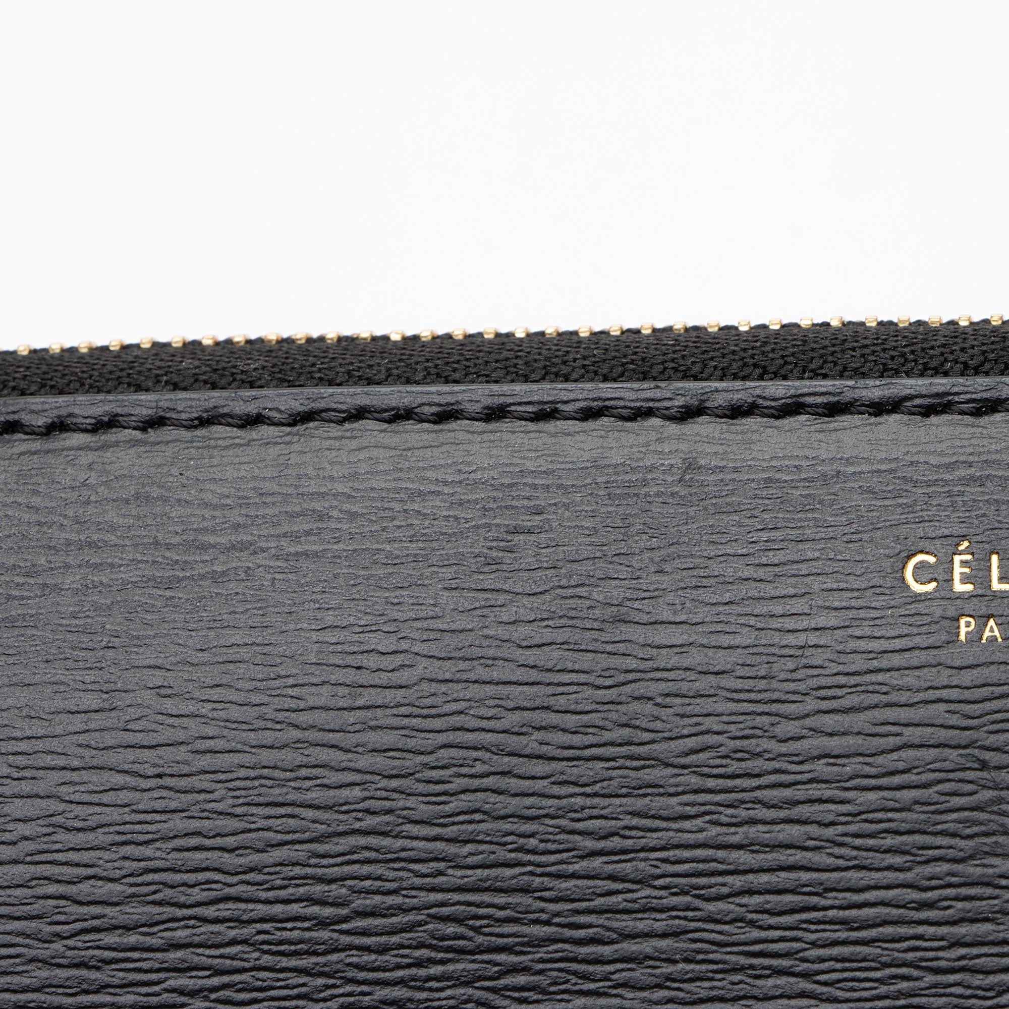 Celine Calfskin Zip Wallet