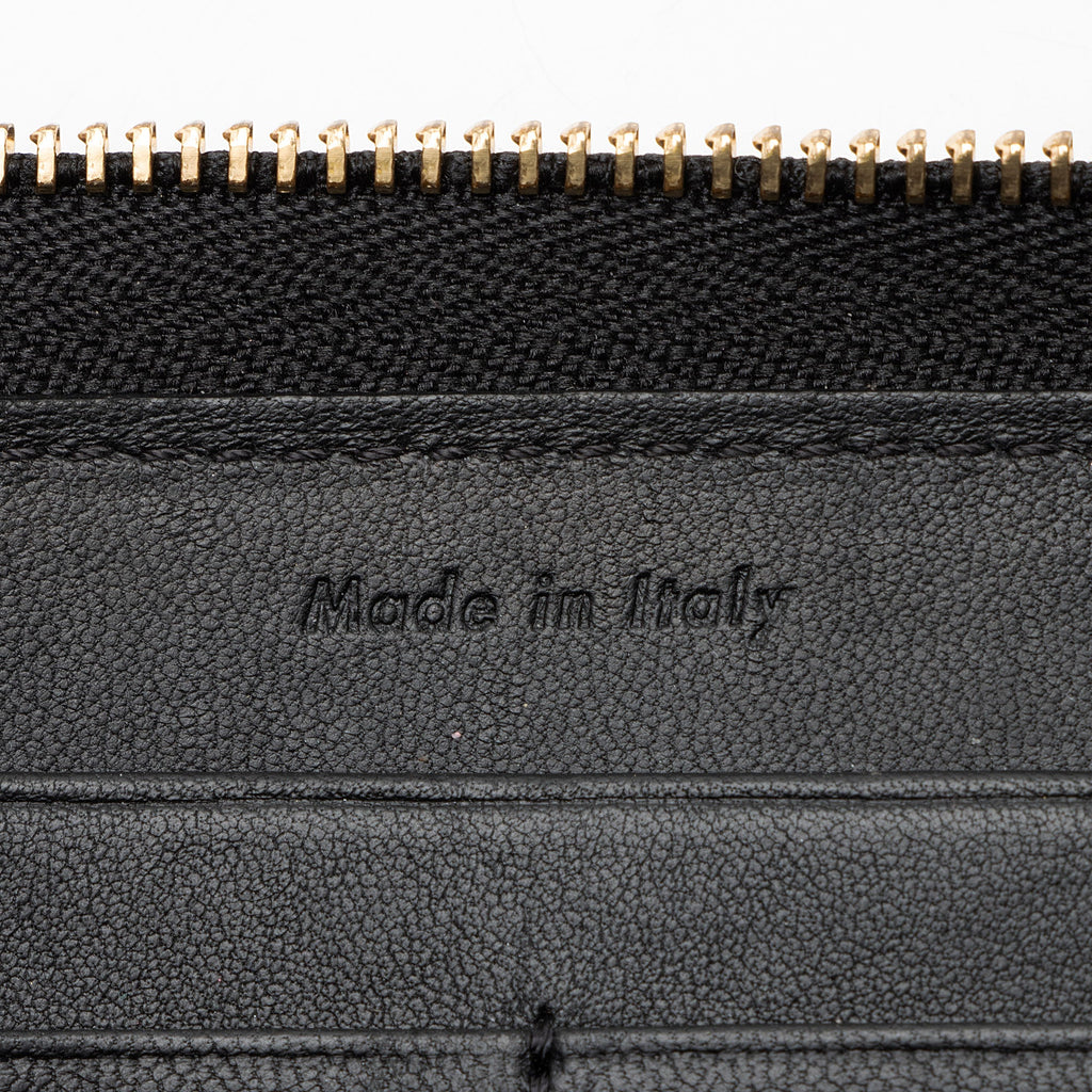Celine Calfskin Zip Wallet