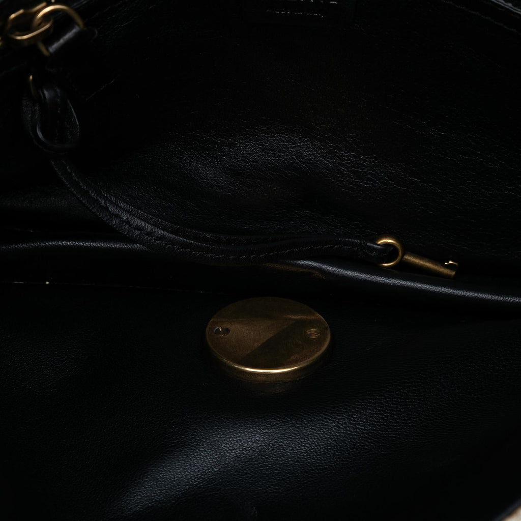 Celine Canvas and Calfskin Crossbody