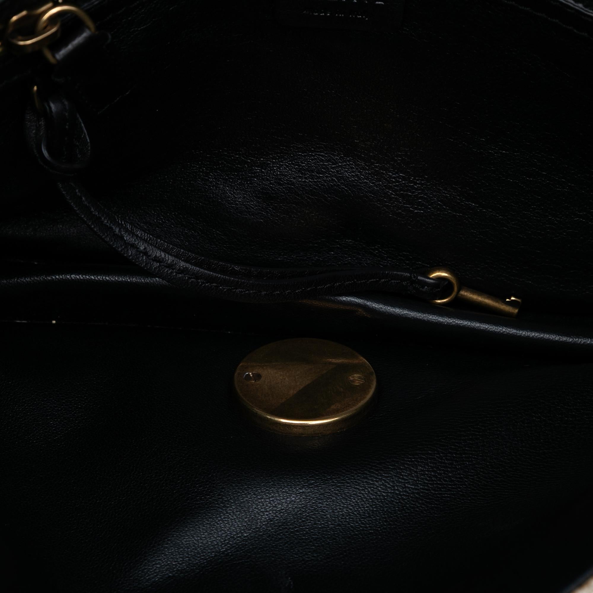 Celine Canvas and Calfskin Crossbody