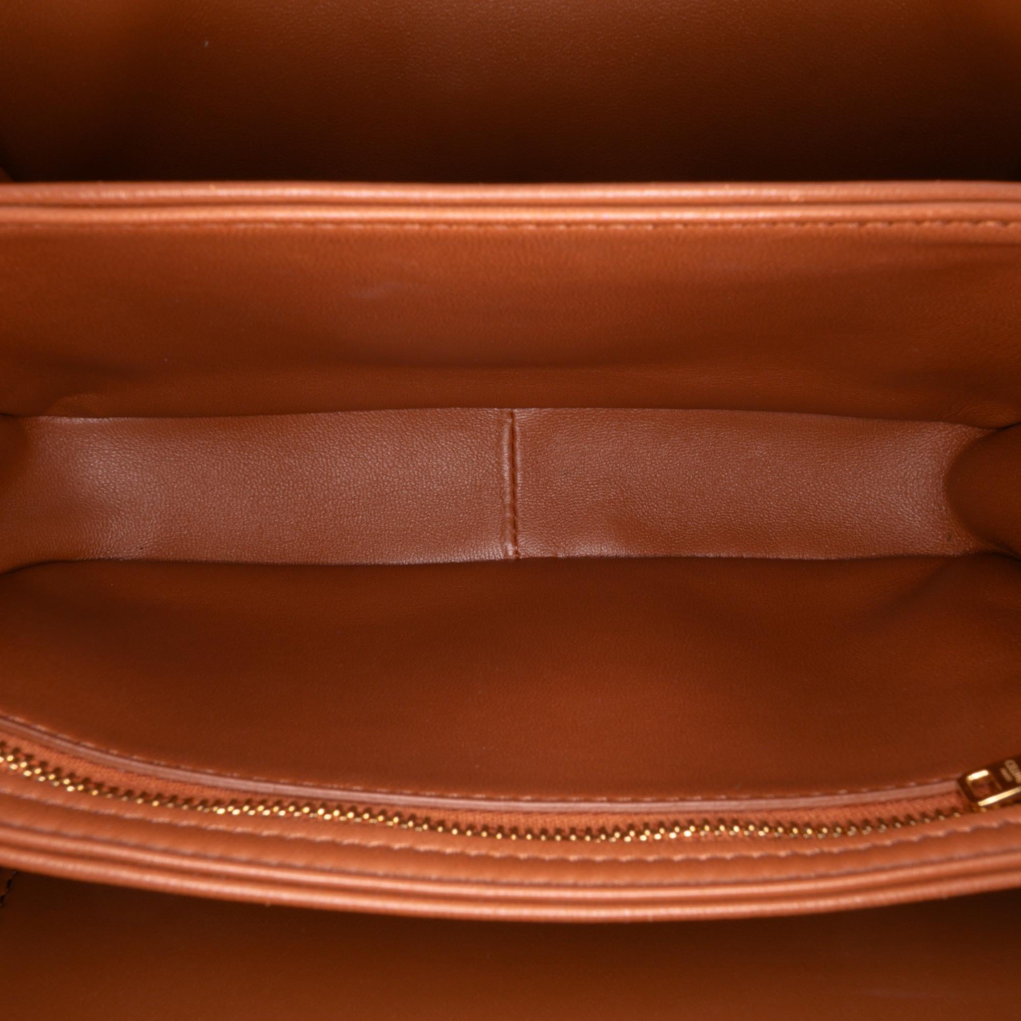 Celine Classique Natural Calfskin Triomphe Crossbody