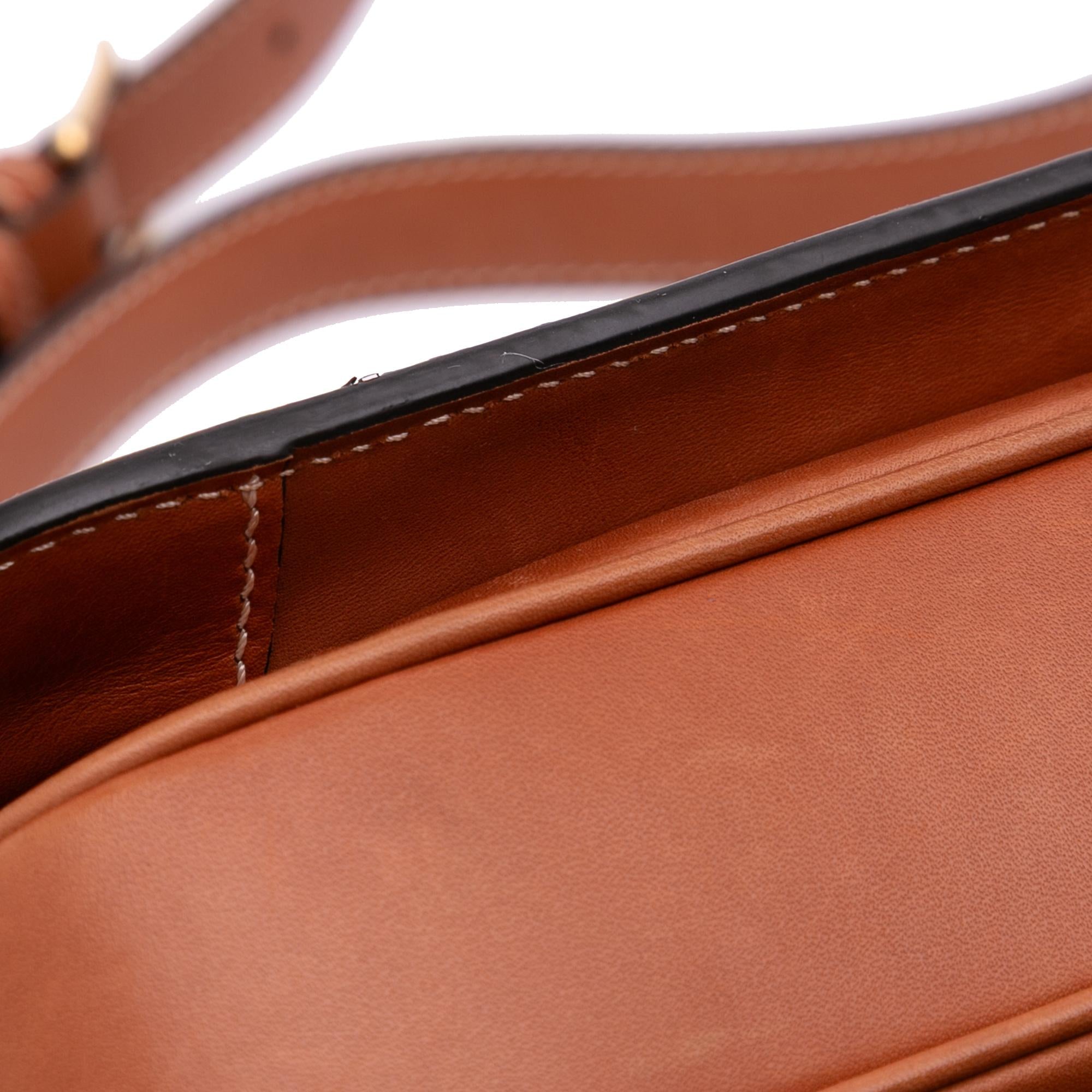 Celine Classique Natural Calfskin Triomphe Crossbody