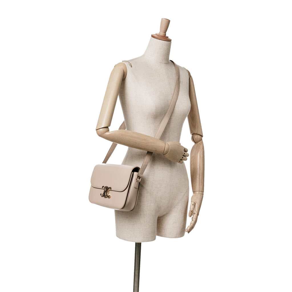 Celine Classique Shiny Calfskin Triomphe Crossbody