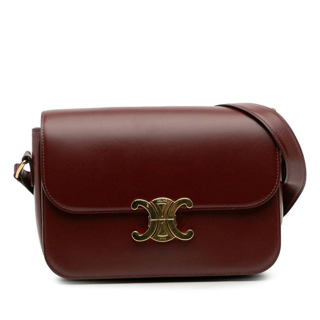 Celine Classique Shiny Calfskin Triomphe Crossbody