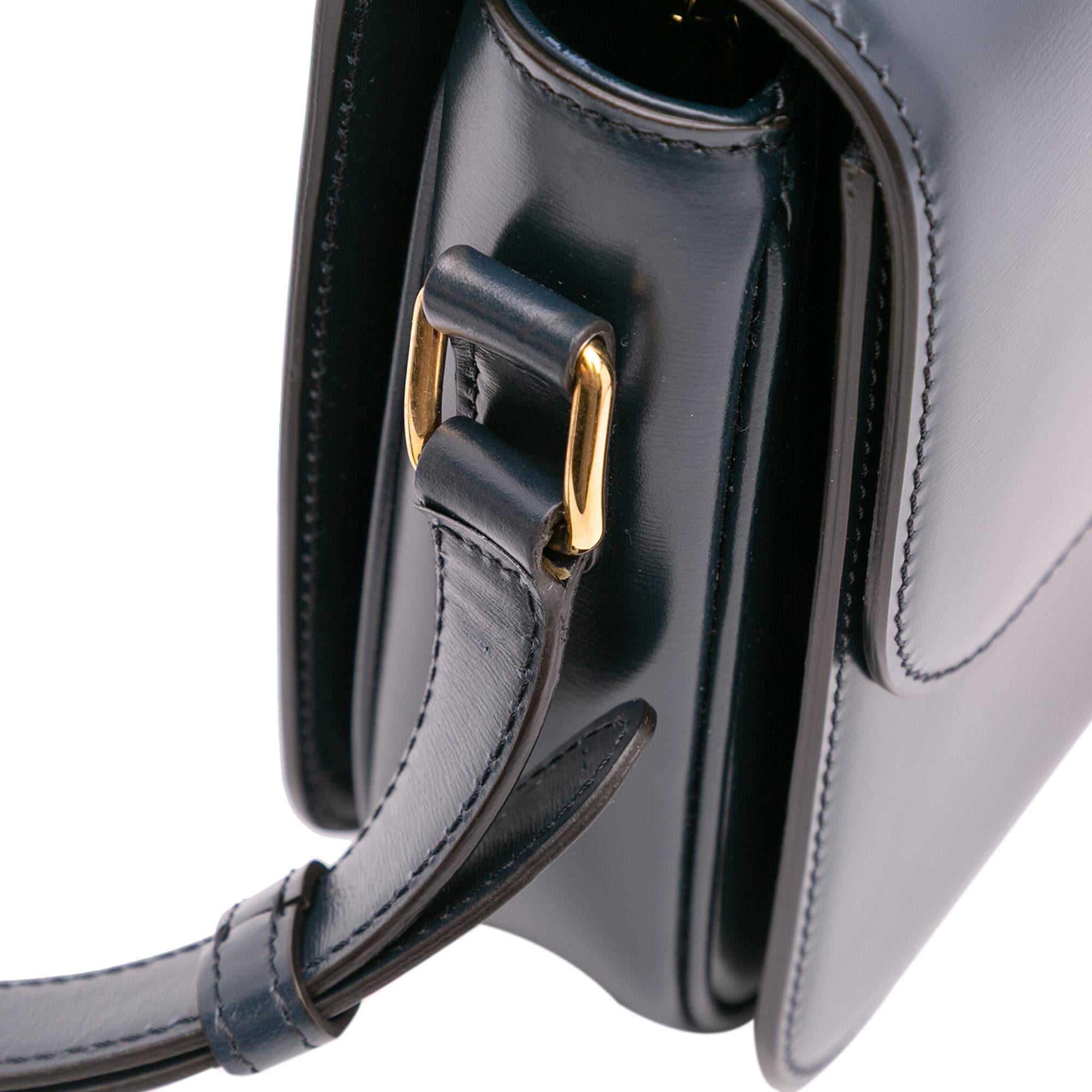 Celine Classique Shiny Calfskin Triomphe Crossbody