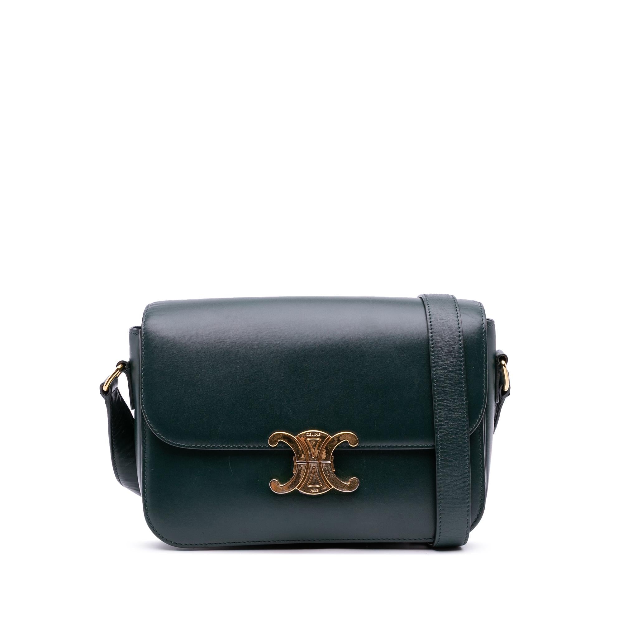 Celine Classique Shiny Calfskin Triomphe Crossbody