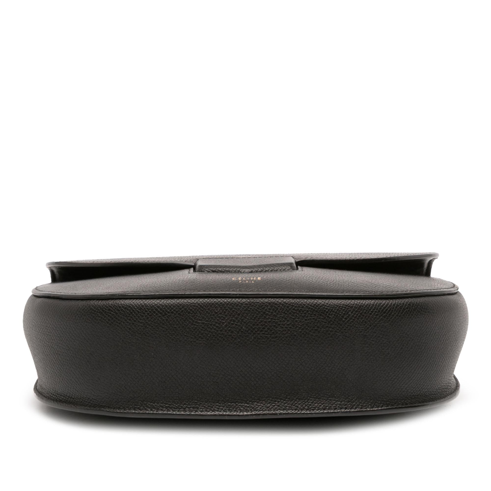 Celine Compact Grained Calfskin Trotteur Crossbody