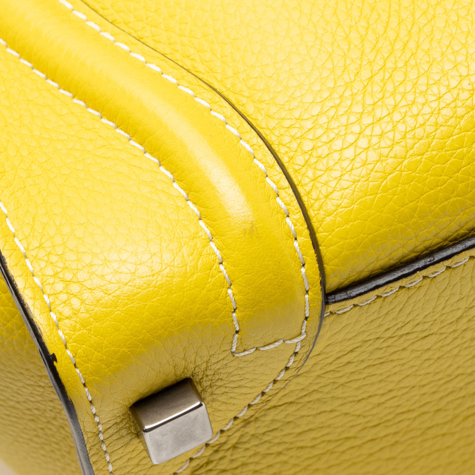 Celine Drummed Calfskin Micro Luggage Tote