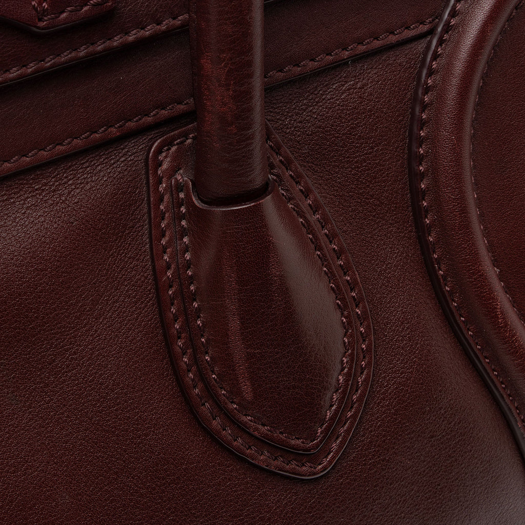 Celine Drummed Calfskin Mini Luggage Tote (SHF-20CRG5)
