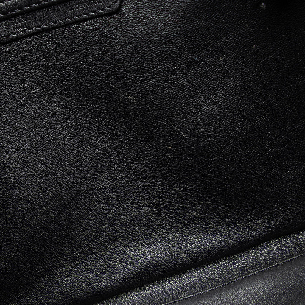 Celine Drummed Calfskin Mini Luggage Tote (SHF-MoYYfB)